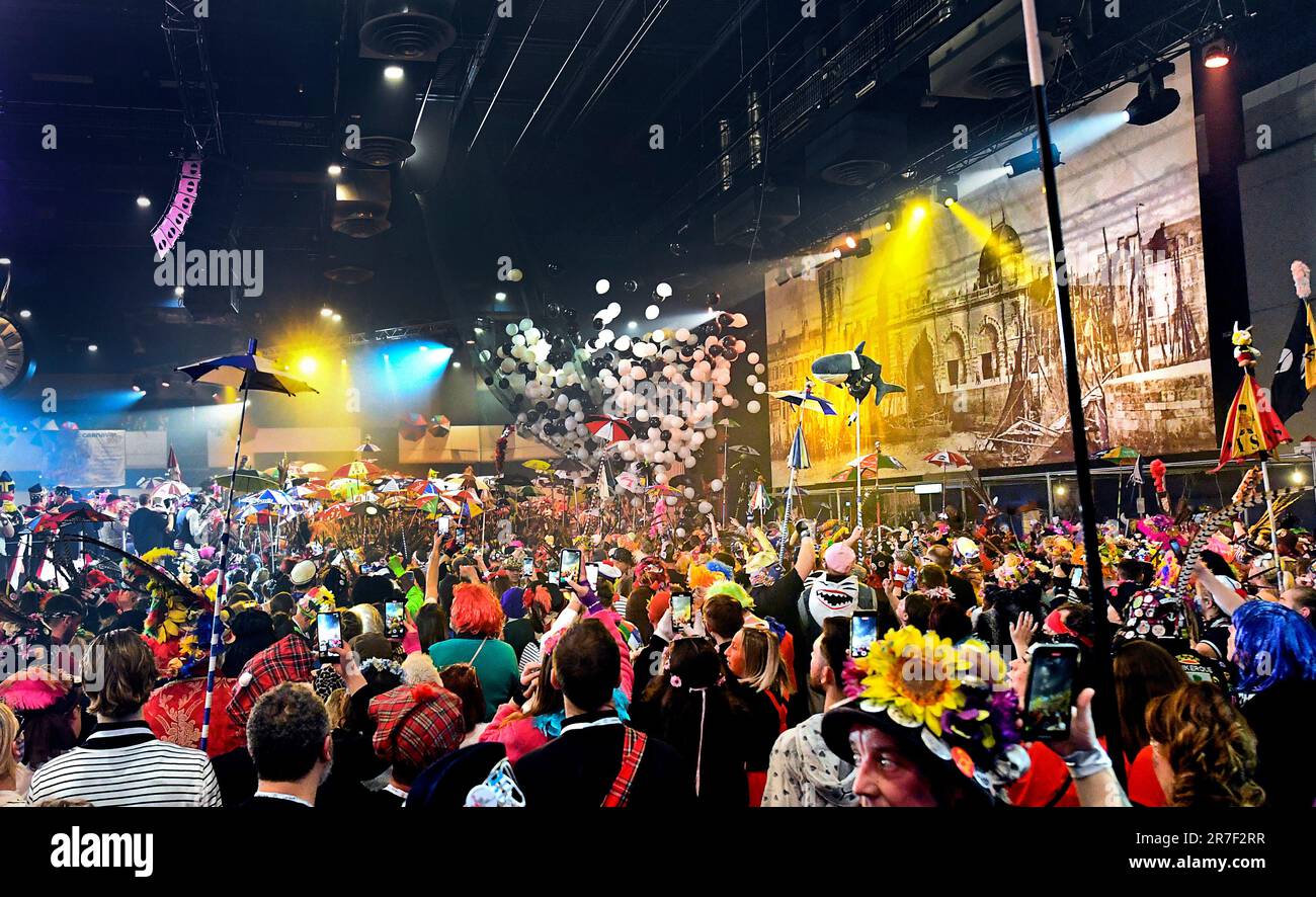 Dunkerque (Dunkerque), 28 janvier 2023 (nord de la France) : ouverture du carnaval, qui a lieu chaque année entre janvier et mars, avec le Bla Banque D'Images