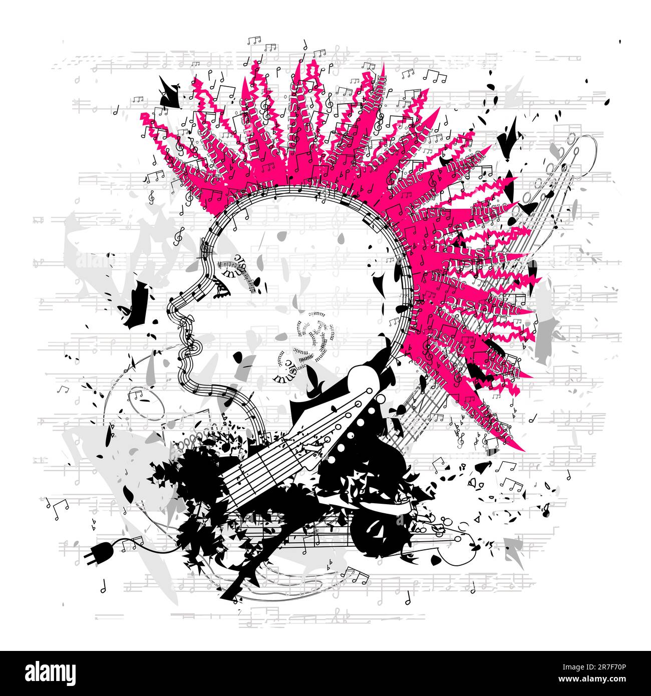 Punk/Emo grundy Illustration de Vecteur