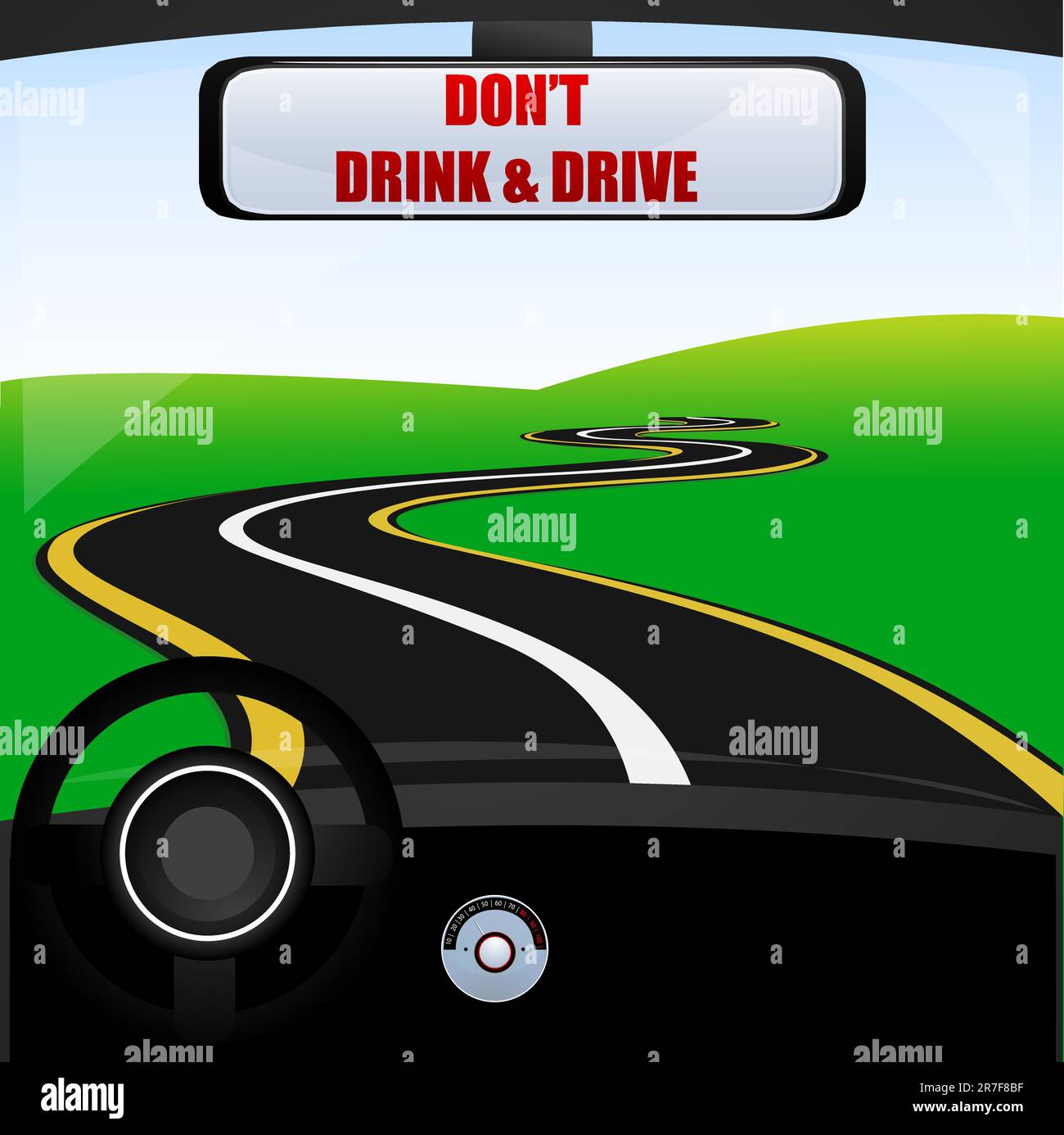 Illustration de don't drink and drive Illustration de Vecteur