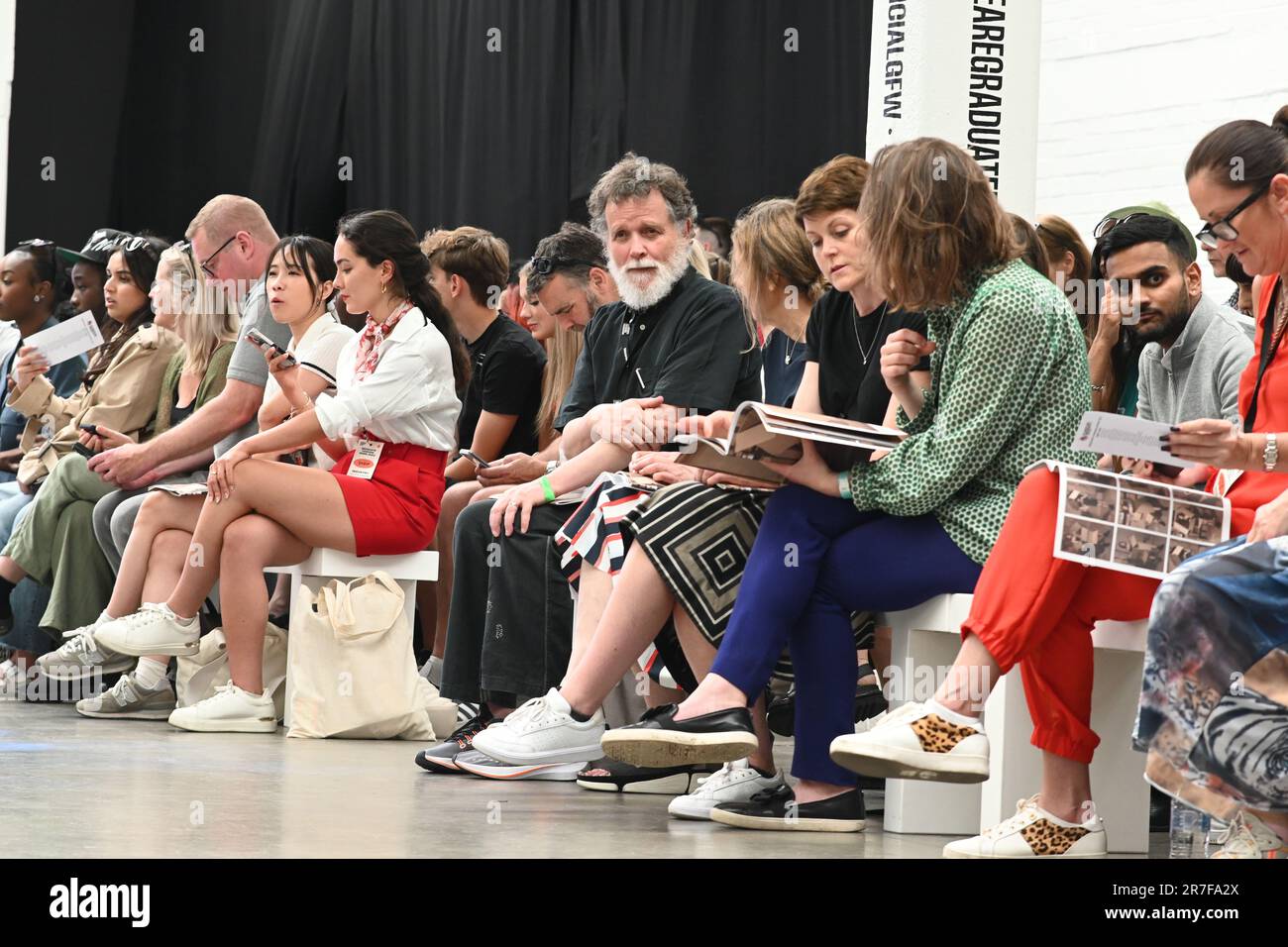 Londres, Royaume-Uni. 14 juin 2023. Ian McInnes est maître de conférences de mode à l'exposition de décrochage de l'Université Nottingham Trent au GFW2023 jour 3 à la brasserie Old Truman, Londres, Royaume-Uni. Banque D'Images