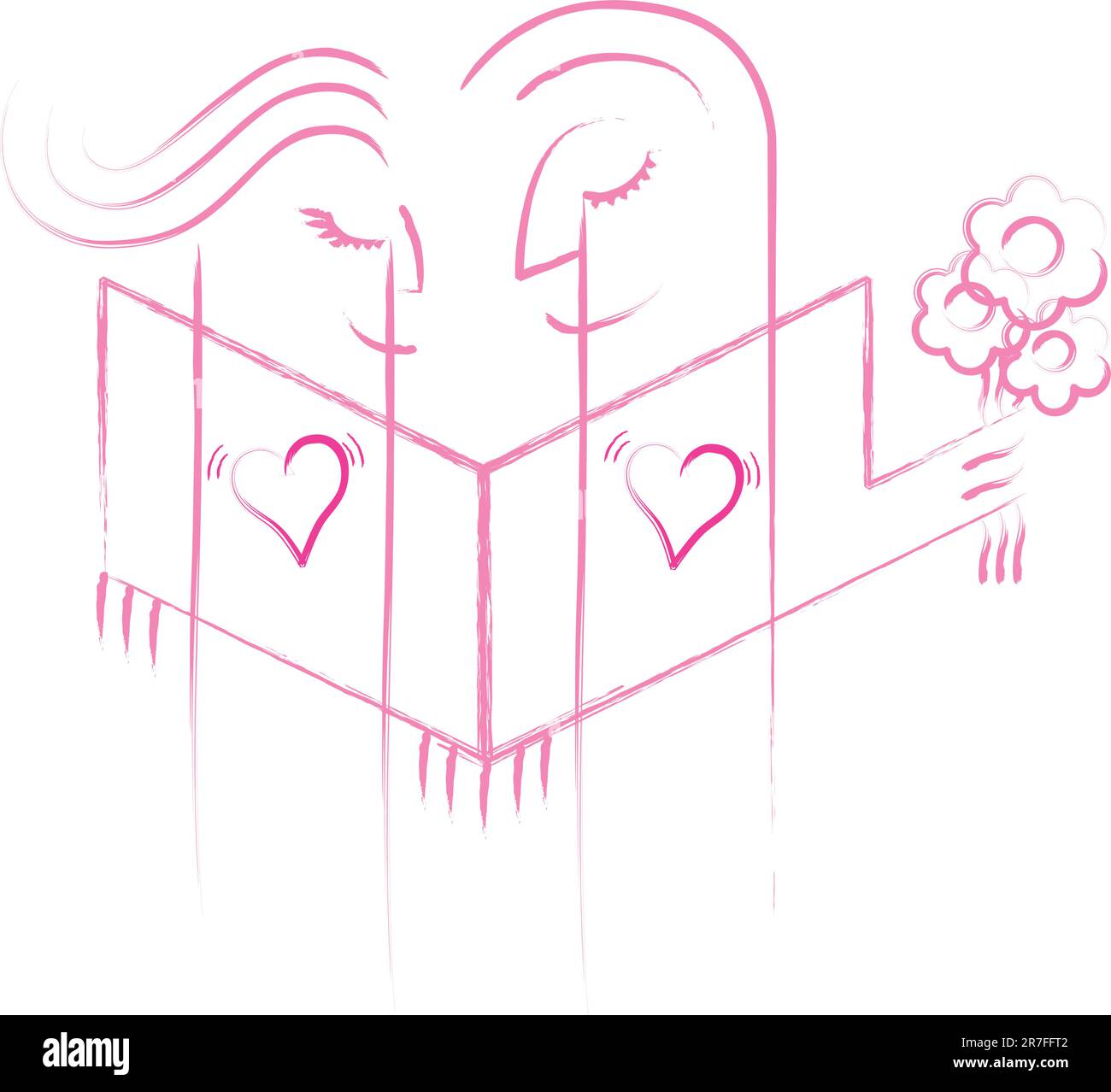 Illustration vectorielle de style ligne à thème Illustration de Vecteur