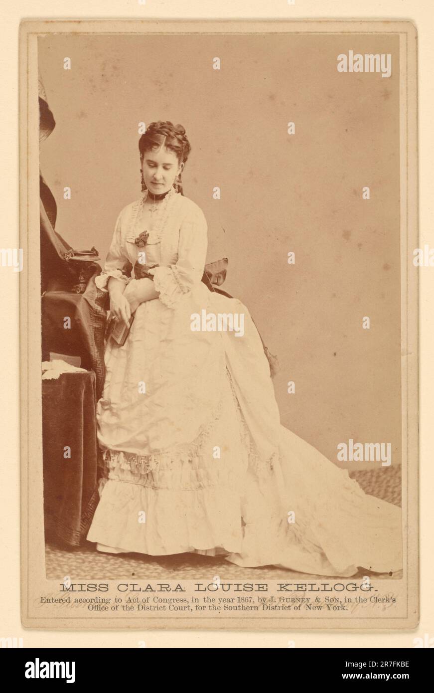 Clara Louise Kellogg 1867 Banque D'Images