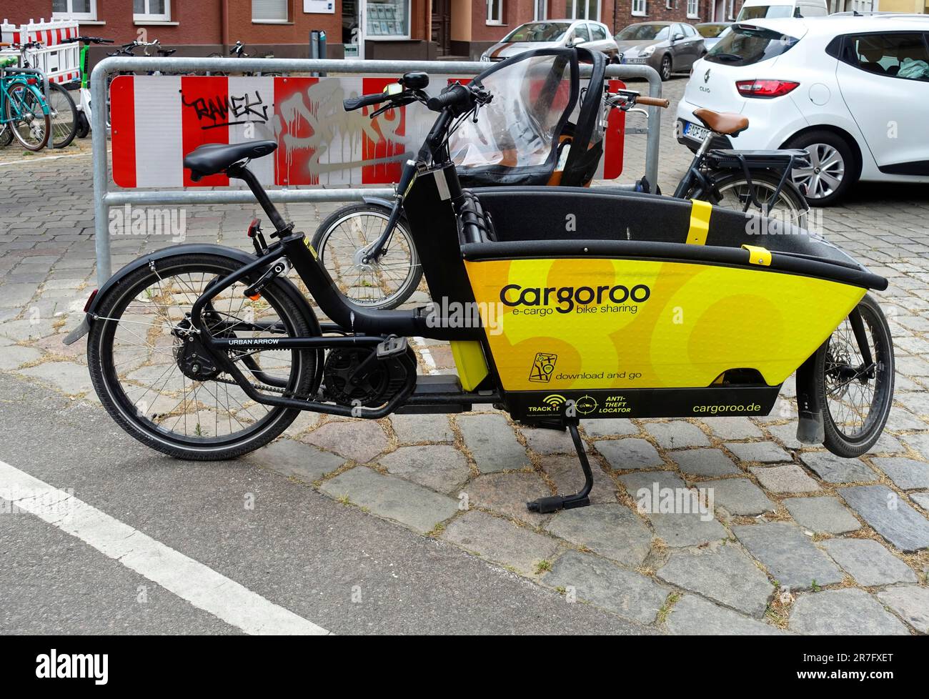 Cargoroo - E-Cargo Bike Sharing Banque D'Images