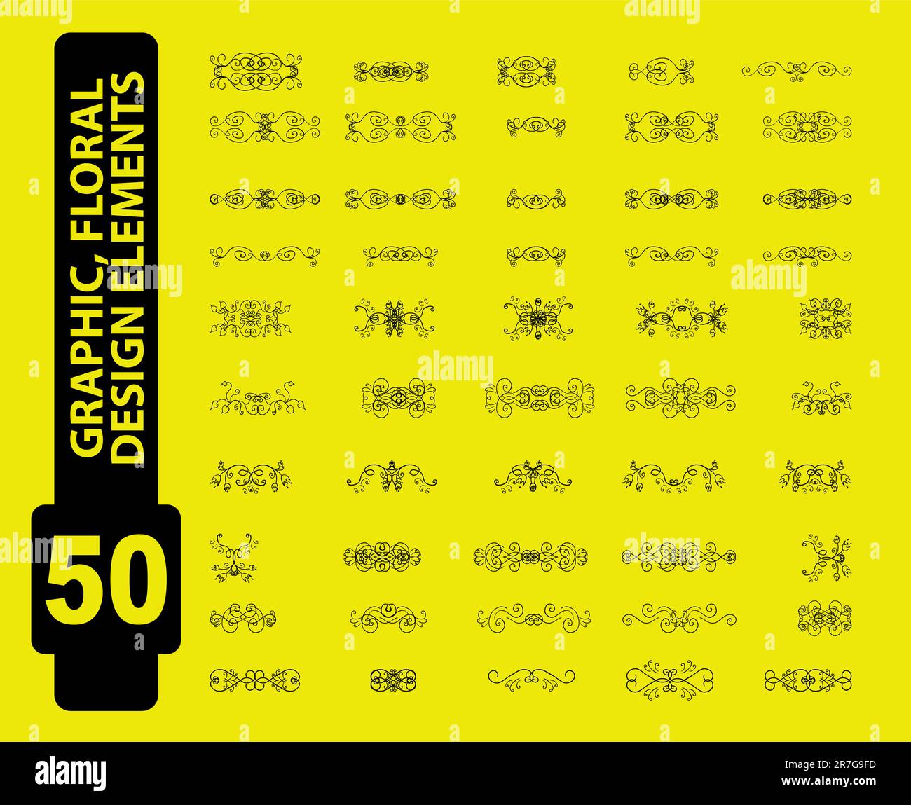 Ornements vectoriels, cadres, bordures Illustration de Vecteur