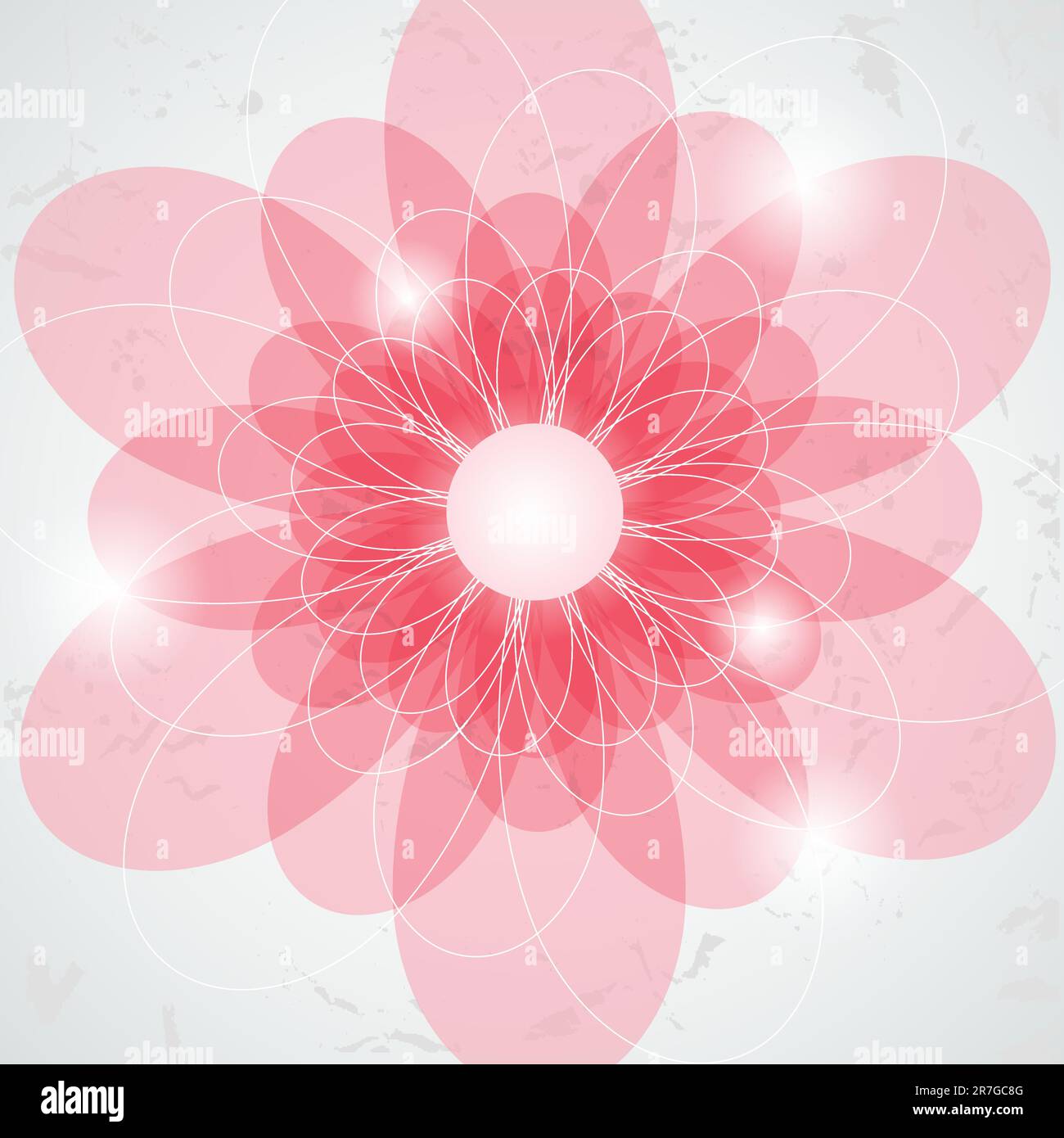 Image vectorielle avec fleur rose Illustration de Vecteur