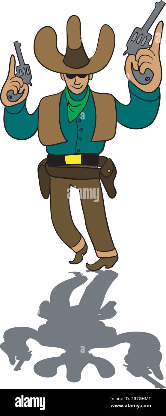 Cow-Boy Illustration de Vecteur