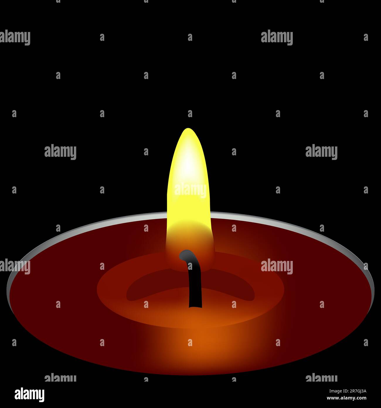 composition d'une bougie, illustration artistique abstraite Illustration de Vecteur