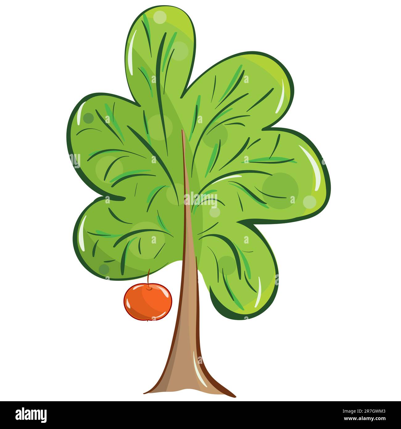 clipart arbres fruitiers pecher