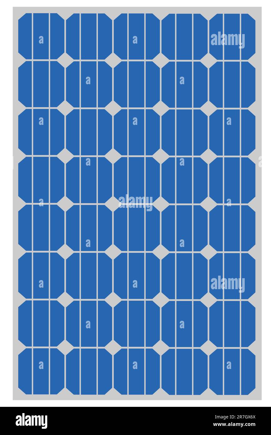 Panneau solaire pour l'énergie alternative Illustration de Vecteur