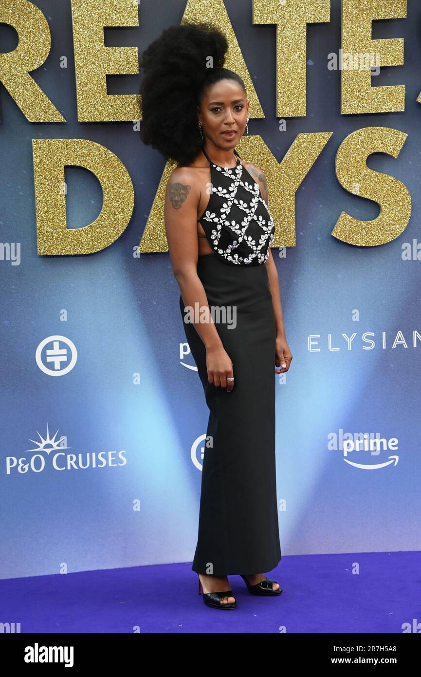 Londres, Royaume-Uni. 15th juin 2023. Amaka Okafor participe à la première mondiale des plus grands jours, ODEON Luxe Leicester Square. Crédit : voir Li/Picture Capital/Alamy Live News Banque D'Images