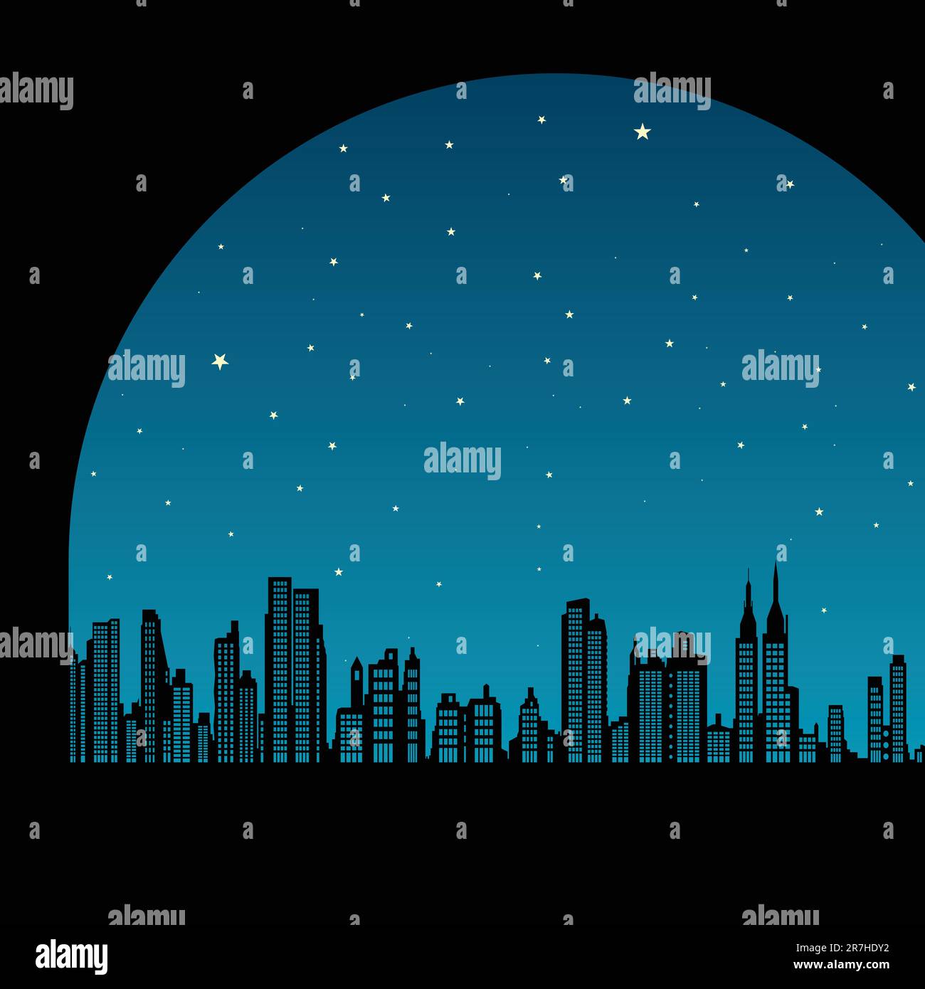 paysage urbain vectoriel de new york Illustration de Vecteur