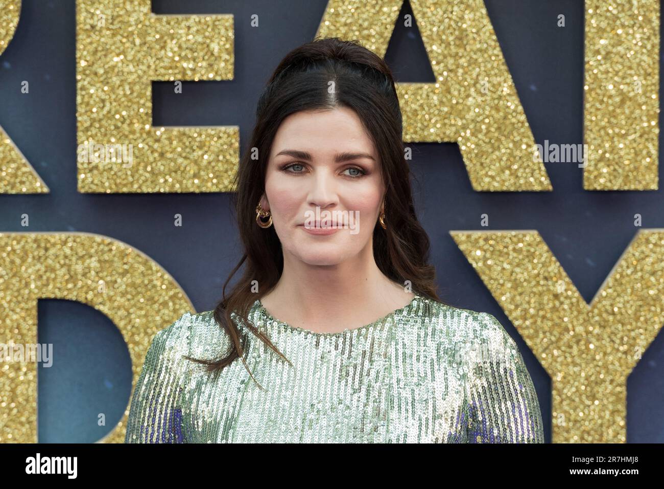 LONDRES, ROYAUME-UNI - 15 JUIN 2023 : Aisling Bea participe à la première mondiale de « Greatest Days », l'adaptation cinématographique de la comédie musicale Take that's Smash-hit, « The Band », à Odeon Leicester Square, à Londres, au Royaume-Uni, sur 15 juin 2023. (Photo de Wiktor Szymanowicz/NurPhoto) Banque D'Images