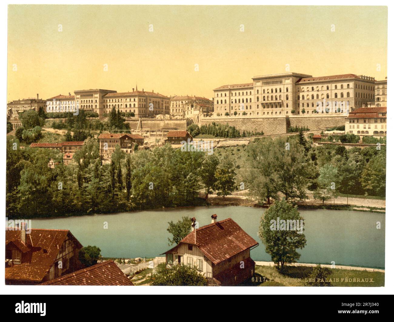 Hôtel de ville, Berne, Suisse 1890. Banque D'Images