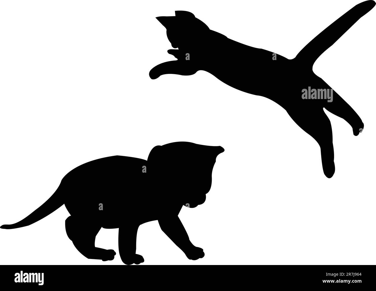 illustration de deux chats de bébé - vecteur Illustration de Vecteur