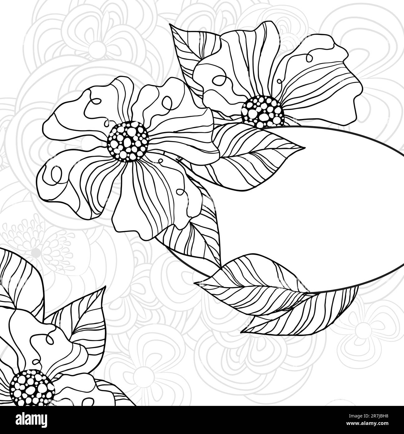 Carte de mariage ou invitation avec fond floral abstrait. Carte de vœux de style grunge ou rétro. Carte de noël colorée. Conception ... Illustration de Vecteur