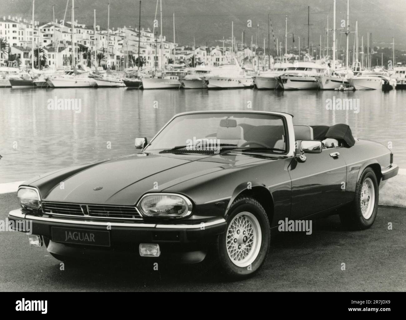 Jaguar XJ-S V12 Cabriolet, Royaume-Uni 1980s Banque D'Images