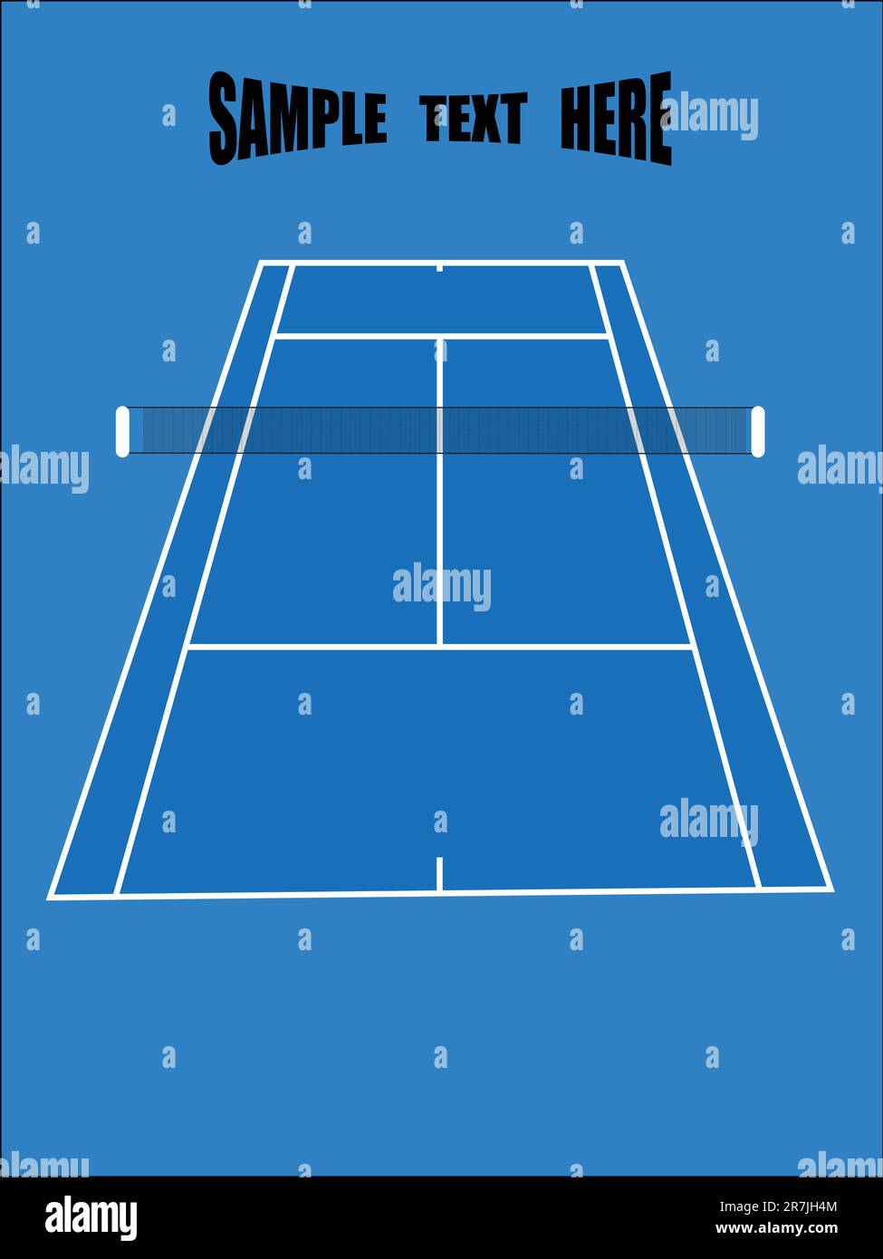 terrain de tennis - vecteur Illustration de Vecteur