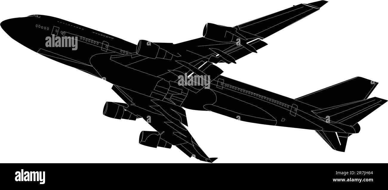 Vector Illustration - l'avion Illustration de Vecteur