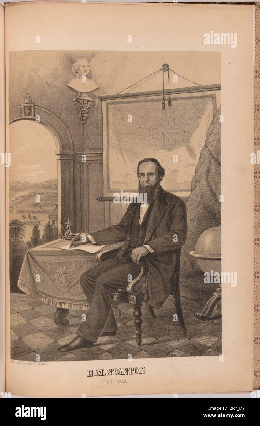 Edwin M. Stanton c. 1862-1864 Banque D'Images