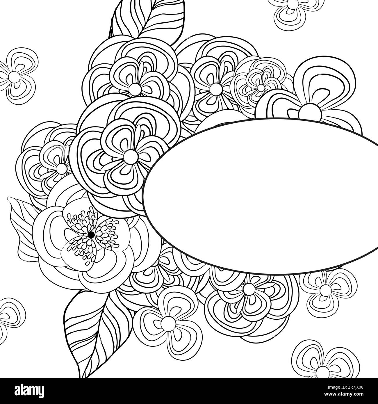 Carte de mariage ou invitation avec fond floral abstrait. Carte de vœux de style grunge ou rétro. Carte de noël colorée. Conception ... Illustration de Vecteur