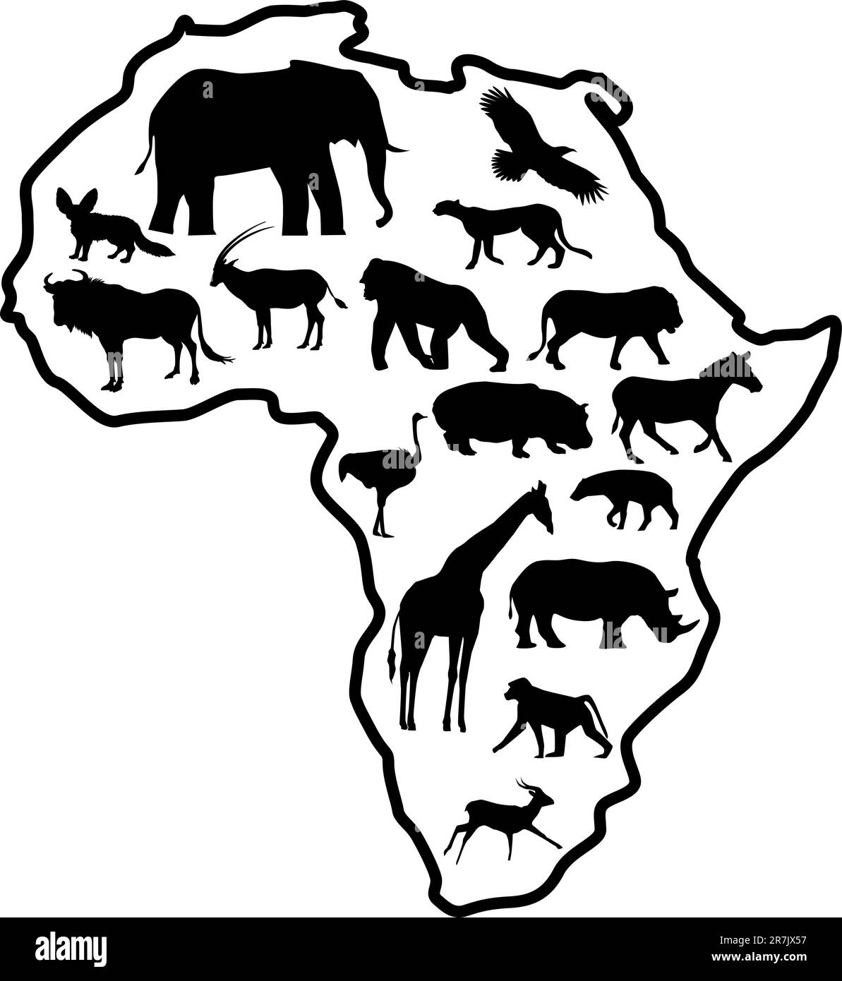 Afrique animal Illustration de Vecteur