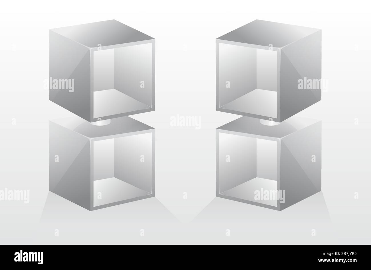 3D étagère vide isolée. Illustration vectorielle. Illustration de Vecteur