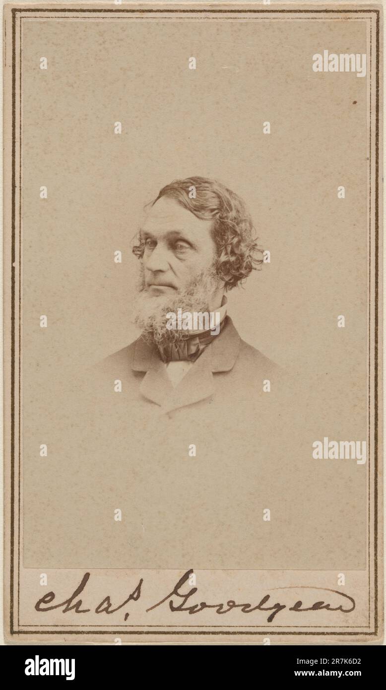 Charles Goodyear c. 1865 imprimé de c. 1860 négatif Banque D'Images