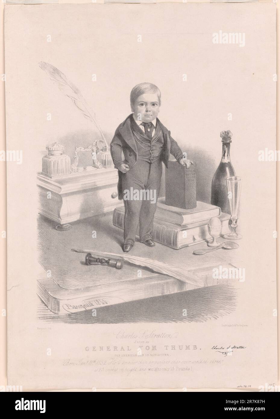 Général Tom Thumb 1844 Banque D'Images