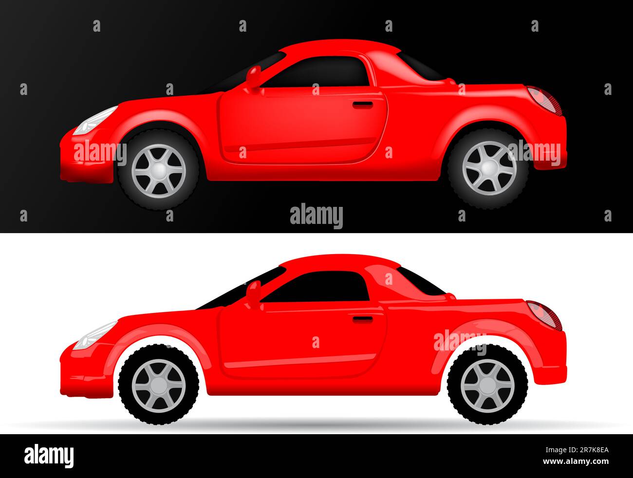 Vue latérale de la voiture - Illustration du vecteur Illustration de Vecteur