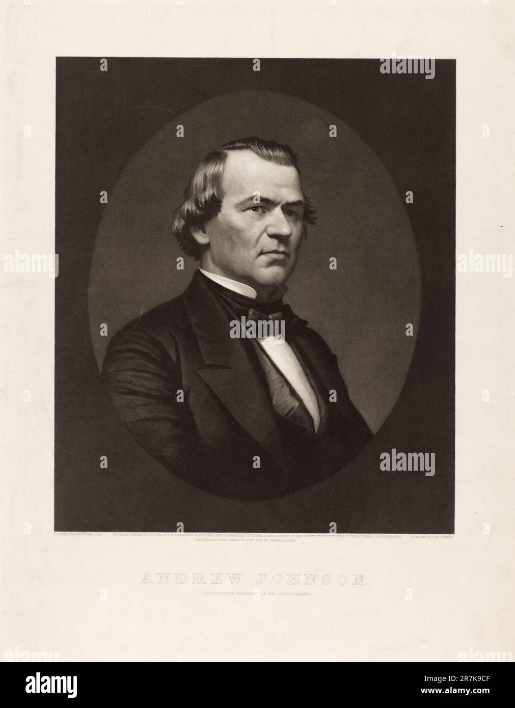 Andrew Johnson 1865 Banque D'Images