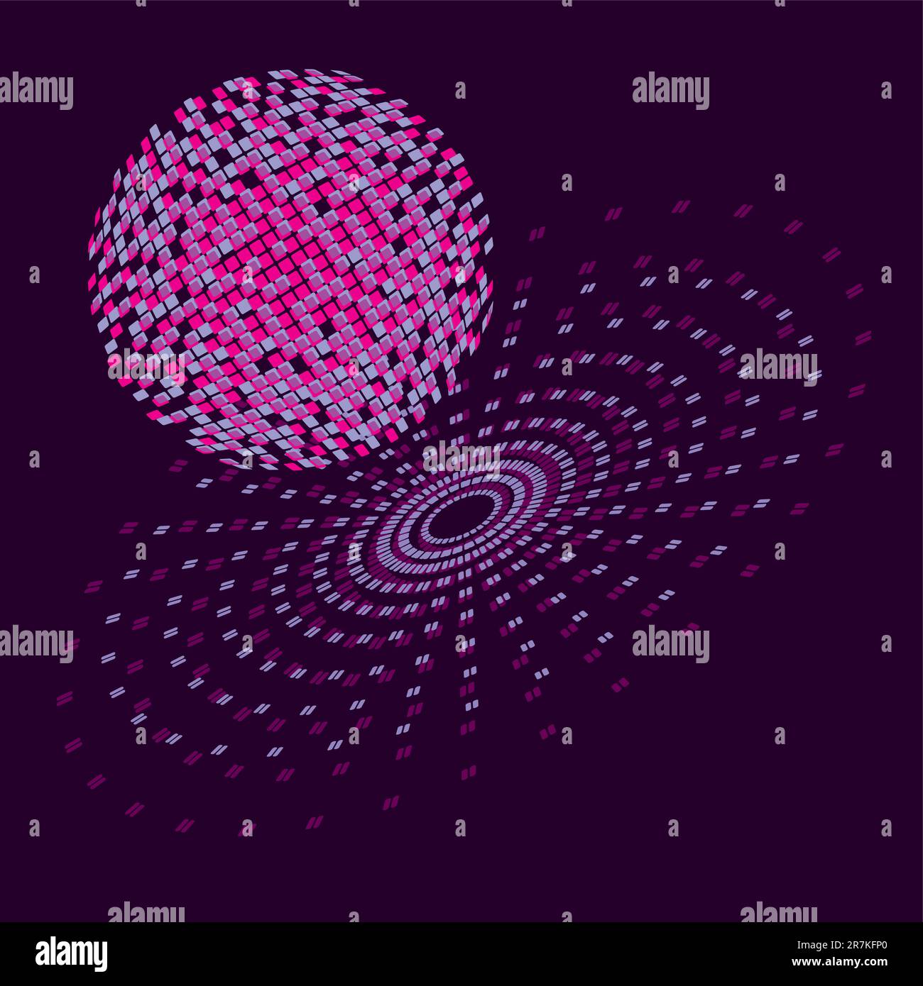 Motif de disco-balle vectorisé Illustration de Vecteur