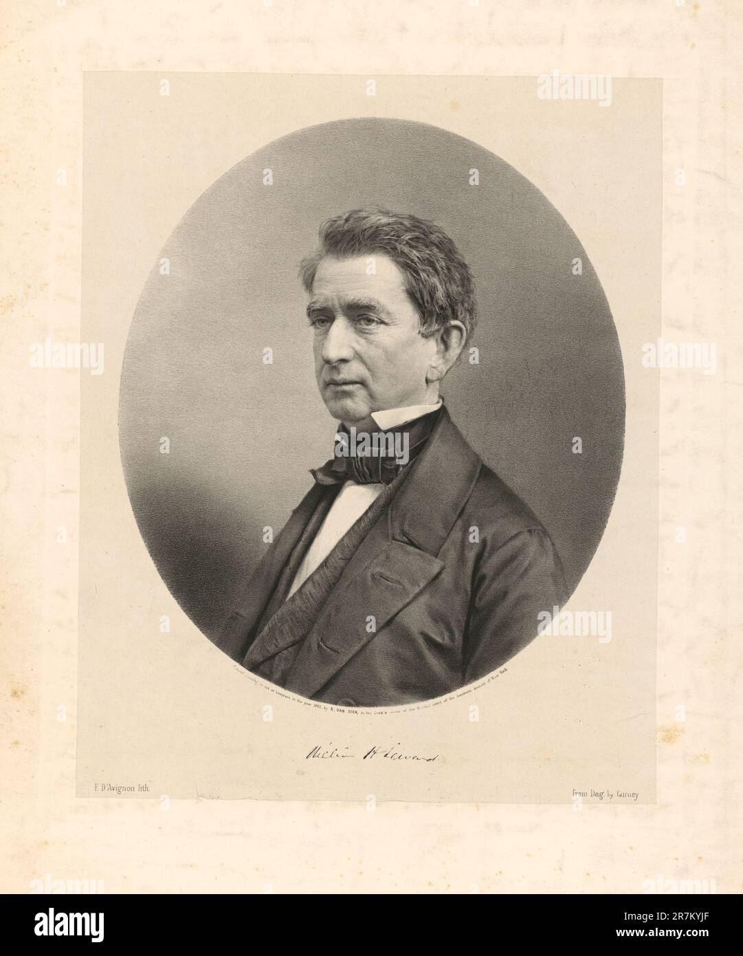 William Henry Seward 1853 Banque D'Images