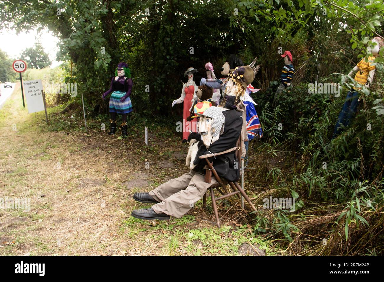 Piste de Bistrerne Scarecrow 2022. Banque D'Images