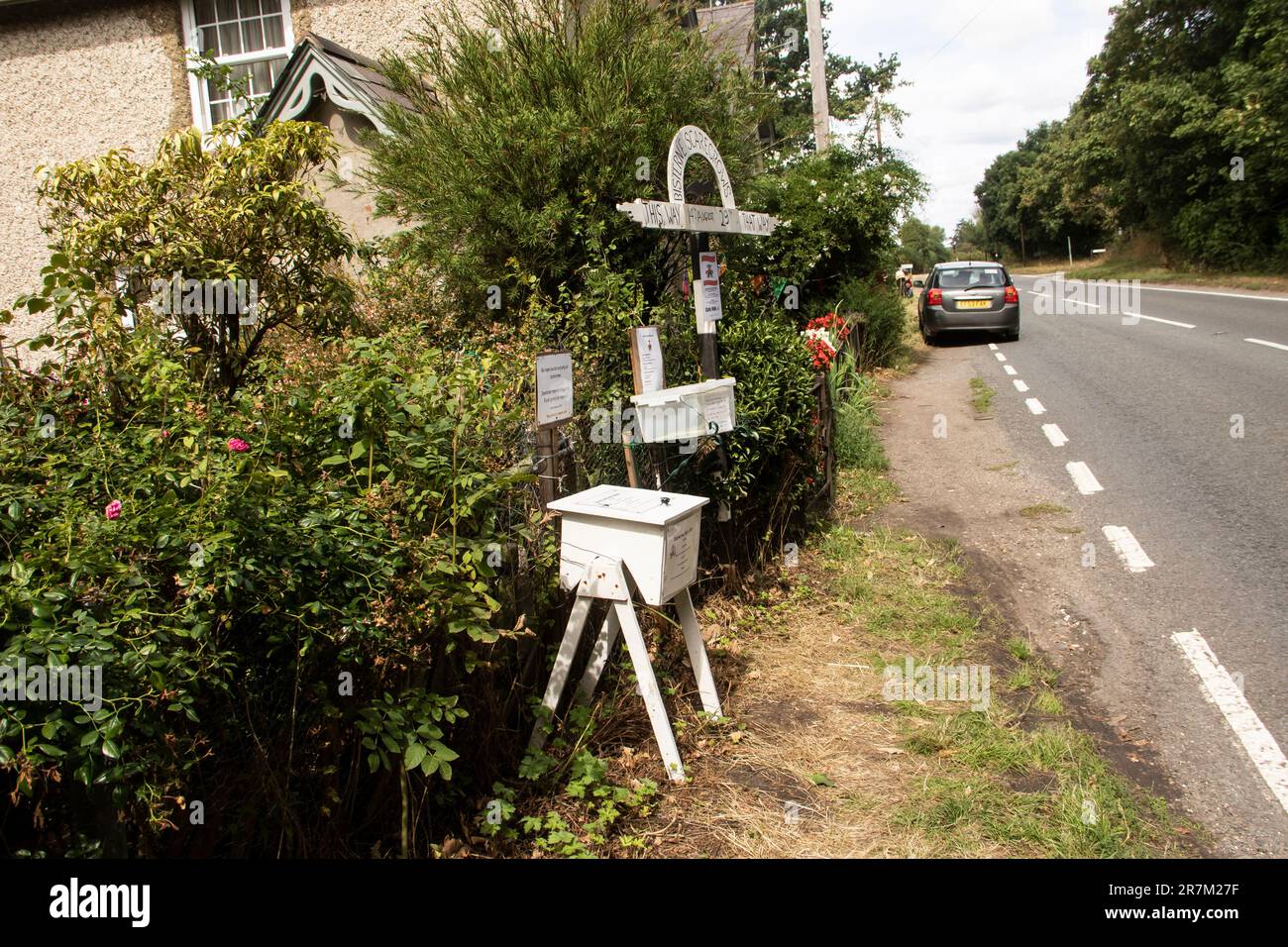 Piste de Bistrerne Scarecrow 2022. Banque D'Images