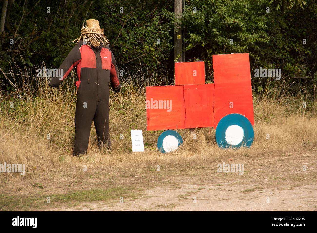 Piste de Bistrerne Scarecrow 2022. Banque D'Images