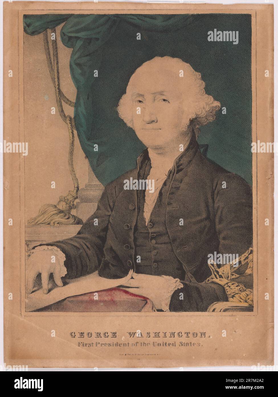 George Washington c. 1845-1850 Banque D'Images