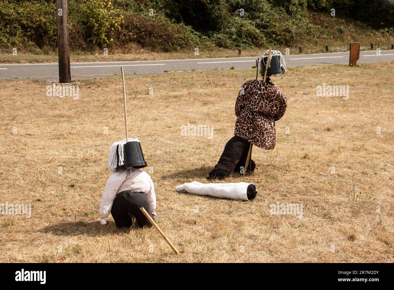 Piste de Bistrerne Scarecrow 2022. Banque D'Images