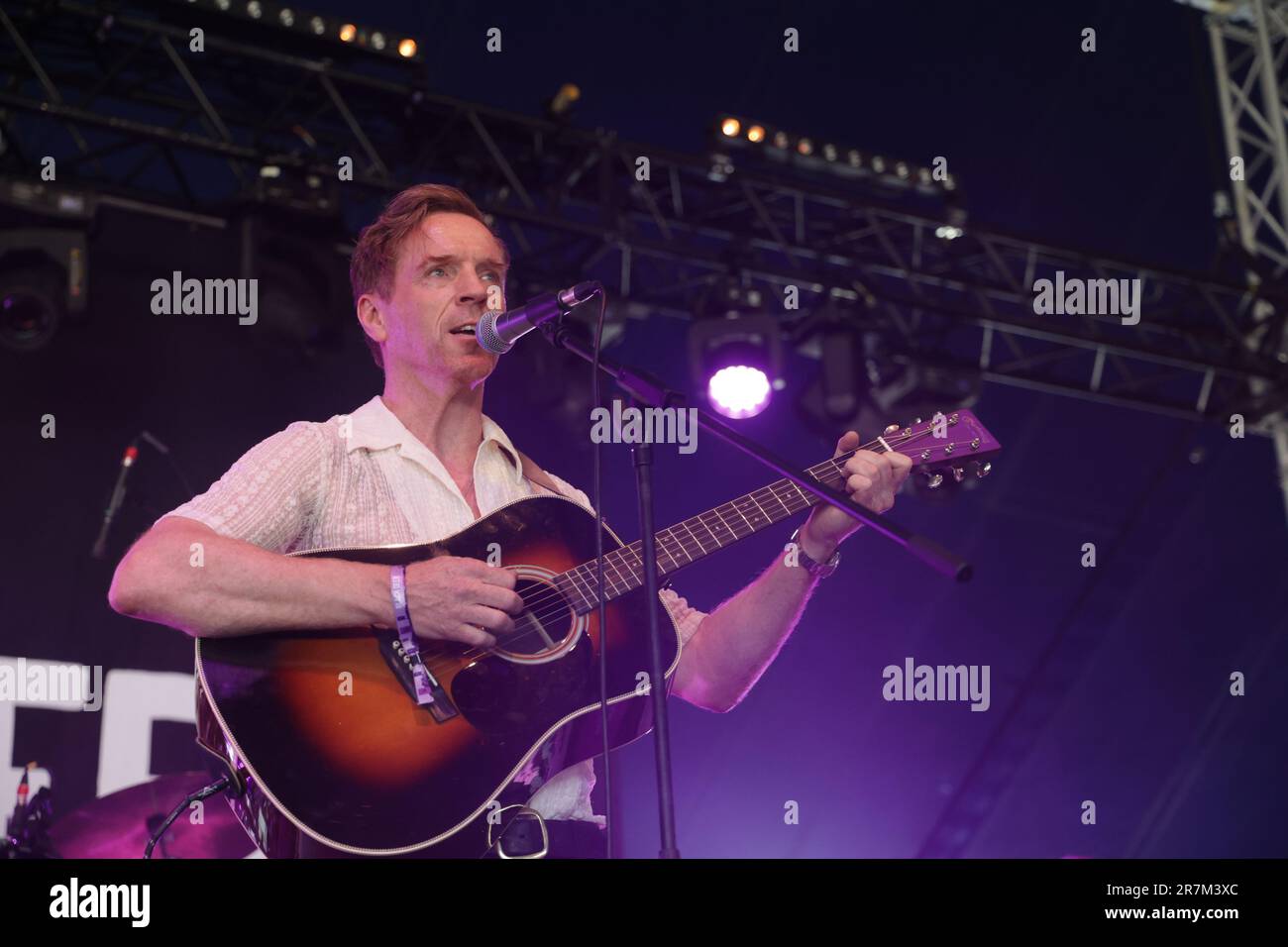 Black Deer Festival, Kent, Royaume-Uni - 16th juin 2023. Damian Lewis chanson de son album Mission Creep sorti aujourd'hui. Credit Jill O'Donnell/Alay Live News Banque D'Images