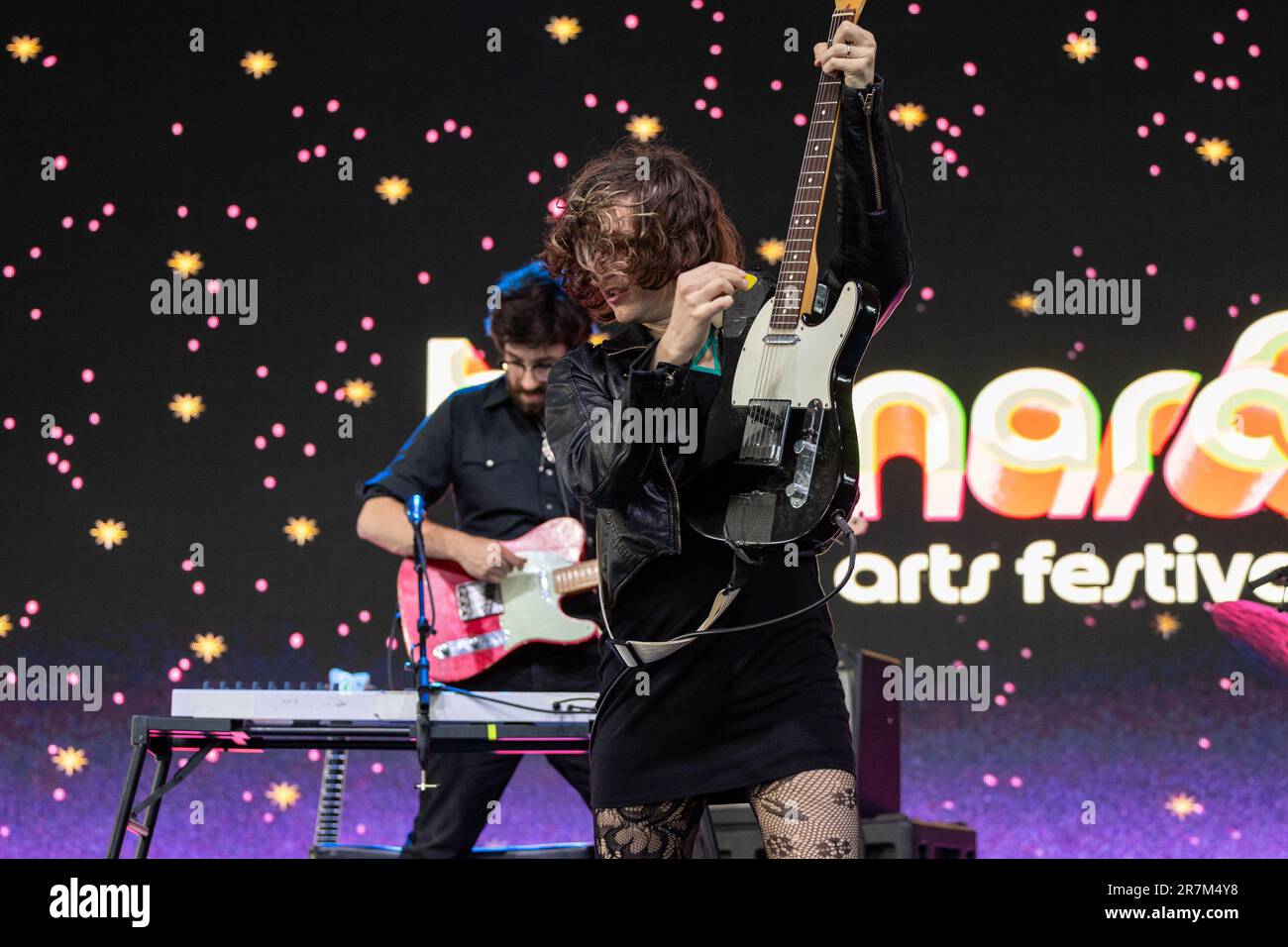 Manchester, États-Unis. 15th juin 2023. Musicien Ezra Furman pendant le festival de musique et d'arts de Bonnaroo sur 15 juin 2023, à Manchester, Tennessee (photo de Daniel DeSlover/Sipa USA) crédit: SIPA USA/Alay Live News Banque D'Images