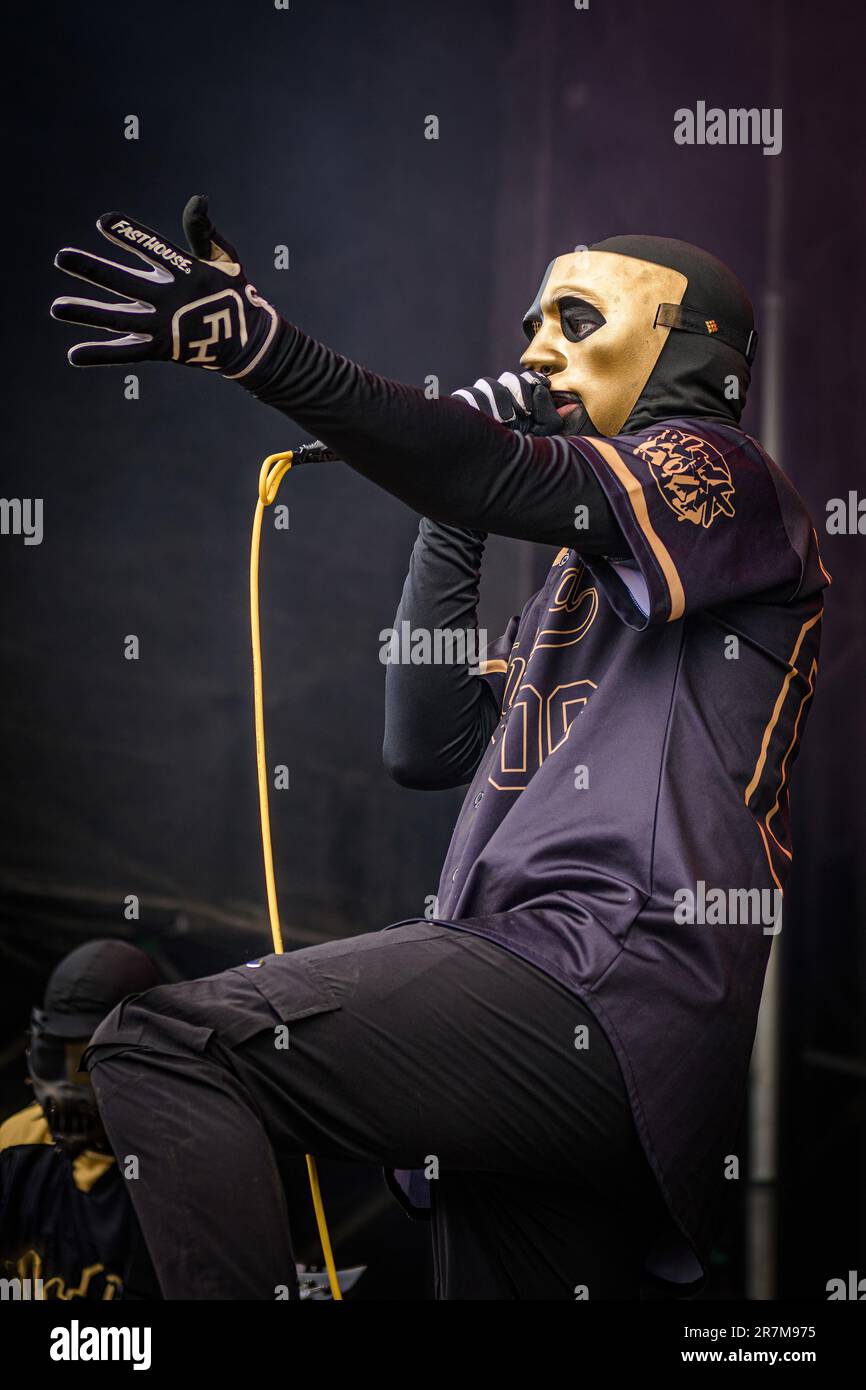 Copenhague, Danemark. 15th juin 2023. Le groupe de nu-métal britannique mystérieux Blackgold joue un concert en direct lors du festival danois du métal lourd Copenhague 2023. (Crédit photo : Gonzales photo/Alamy Live News Banque D'Images