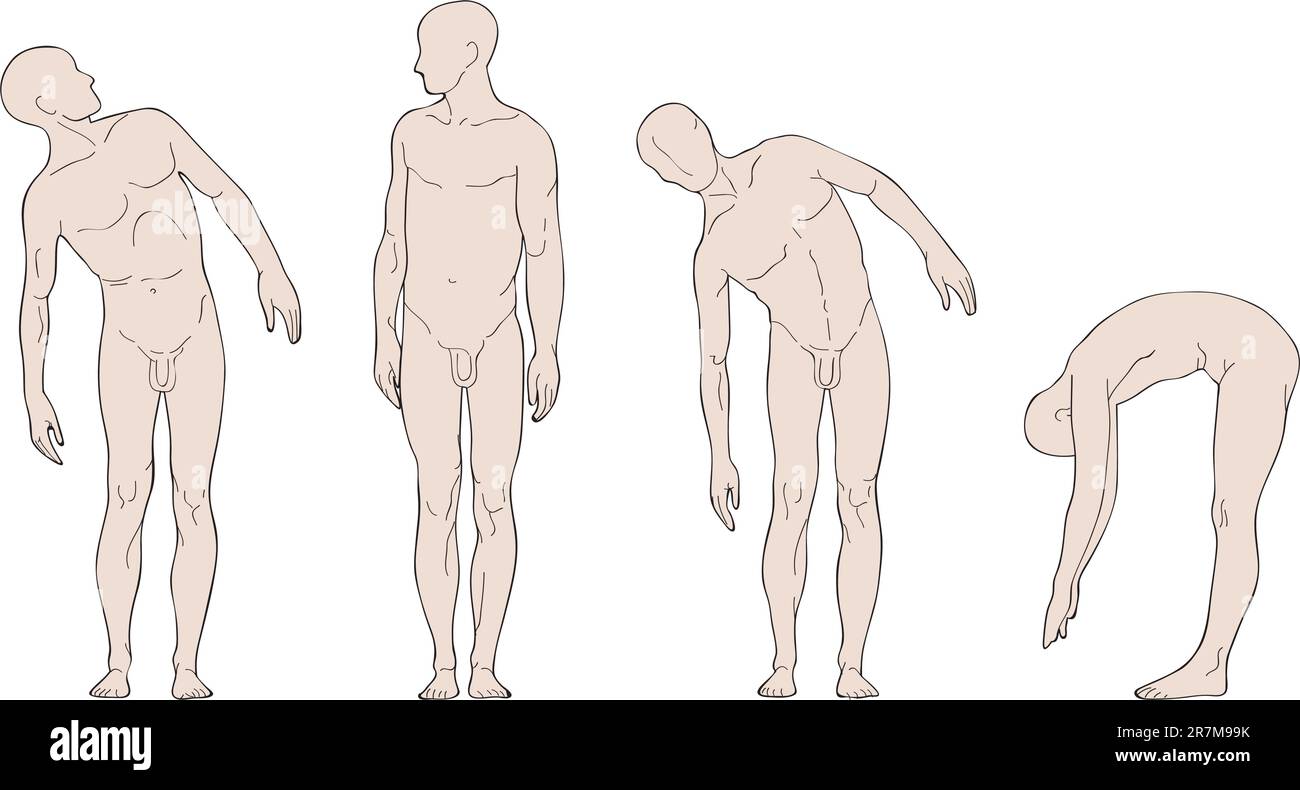Dessiner des personnes sur un fond blanc pour les projets de conception Illustration de Vecteur