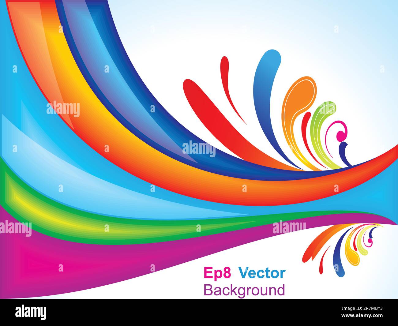 arrière-plan abstrait et coloré avec illustration vectorielle florale Illustration de Vecteur