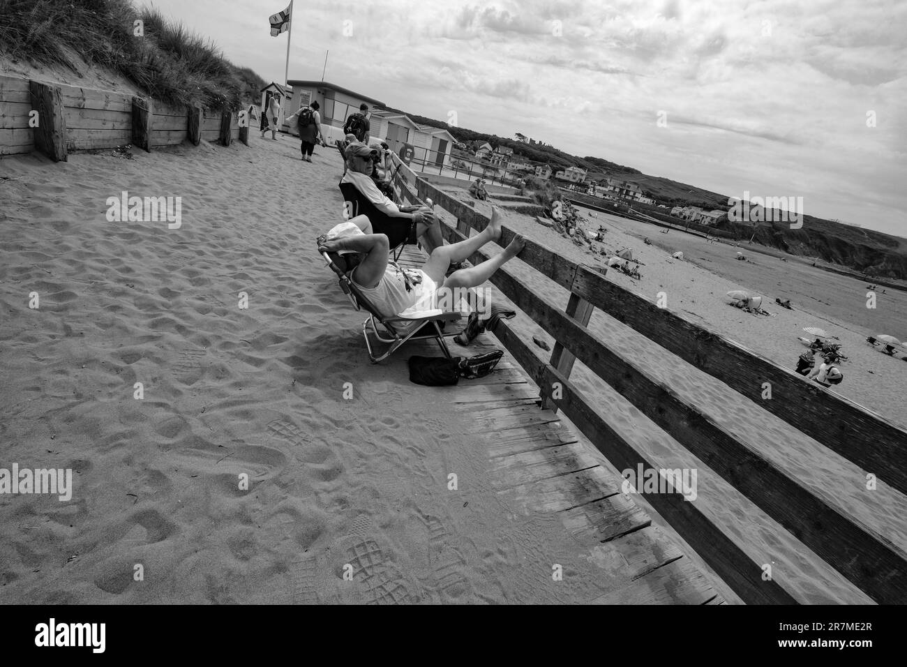Bude Cornouailles du Nord Banque D'Images