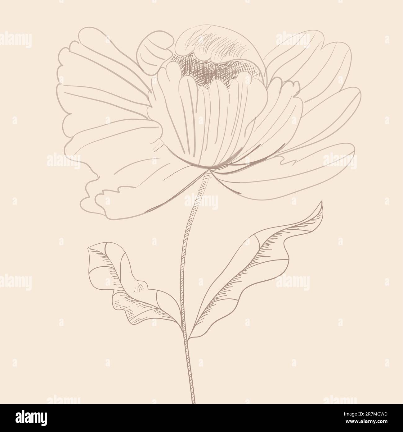 Fleur stylisée Illustration de Vecteur