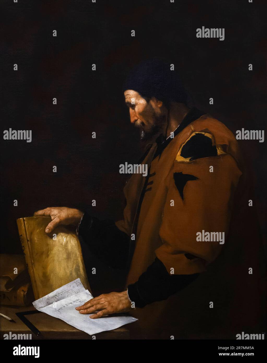 Aristote, Jusepe DE RIBERA, 1637, Indianapolis Museum of Art, Indianapolis, Indiana, USA, Amérique du Nord Banque D'Images