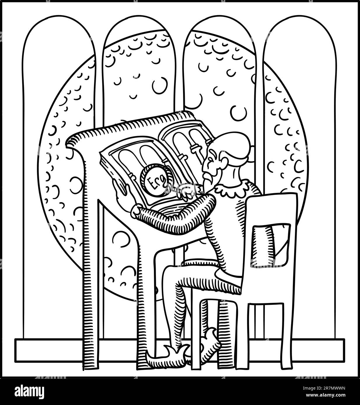 Astronomie Illustration de Vecteur