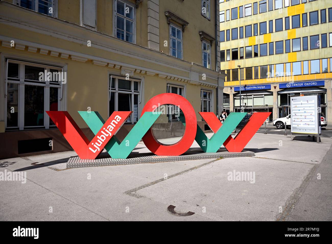 Connectez-vous à Ljubljana, Slovénie Banque D'Images