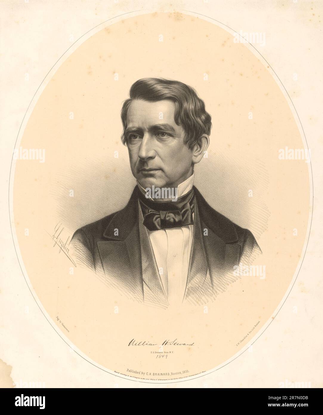 William Henry Seward 1855 Banque D'Images
