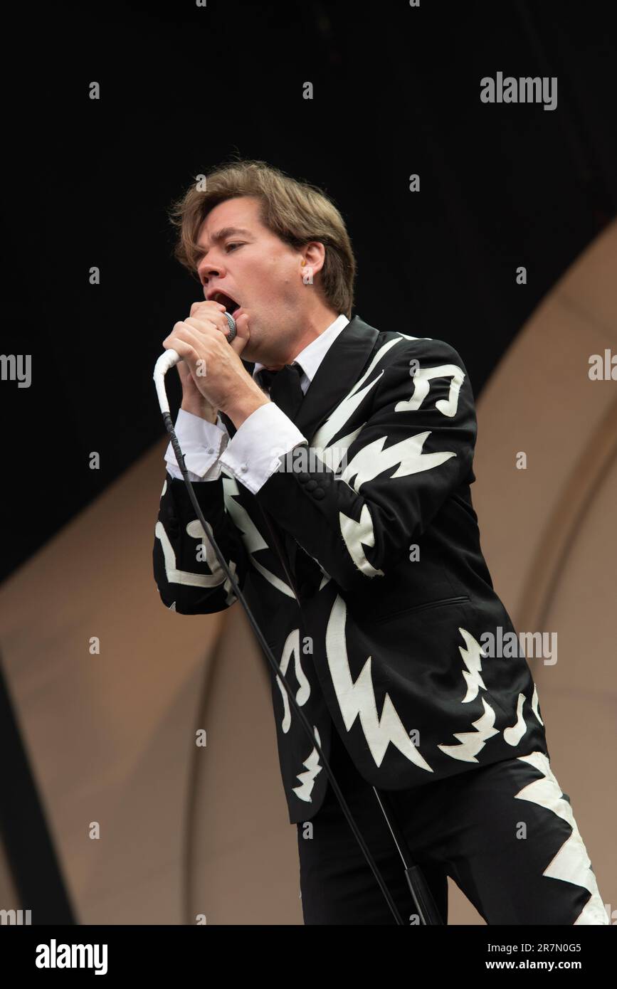 Londres, Royaume-Uni. 16th juin 2023. Les ruches jouent en direct au stade Emirates qui soutient les Arctic Monkeys. Cristina Massei/Alamy Live News Banque D'Images