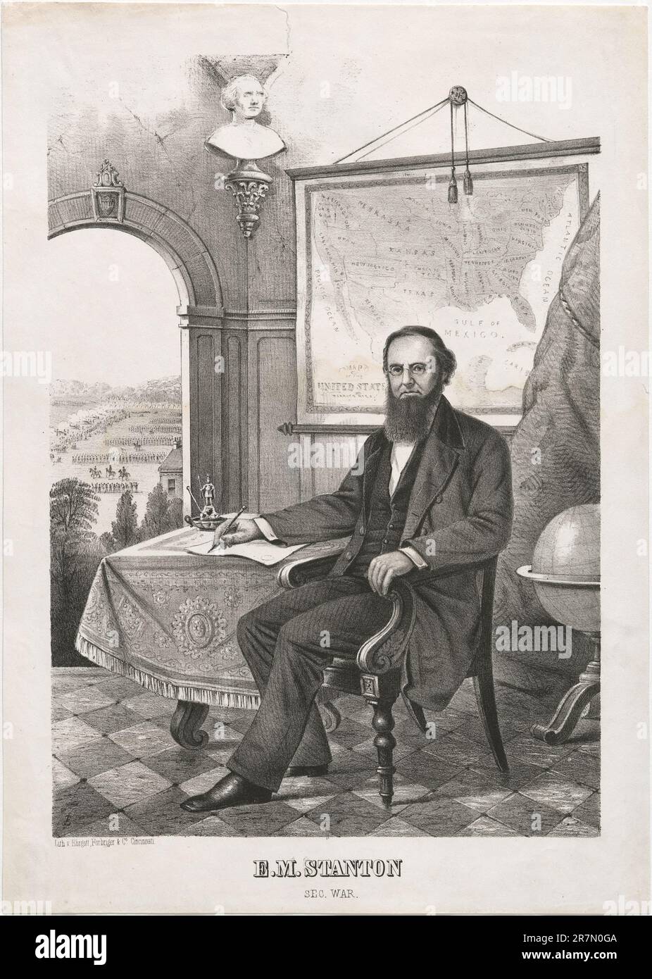 Edwin M. Stanton c. 1862 Banque D'Images